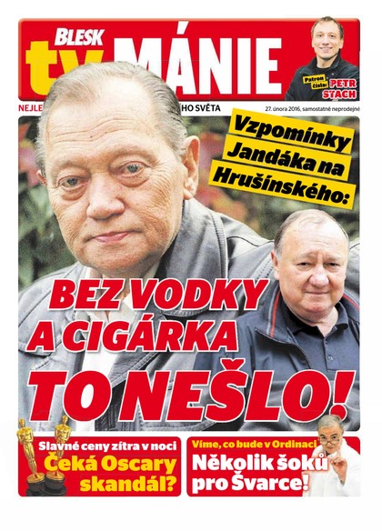 E-magazín Blesk Tv manie - 27.2.2016 - CZECH NEWS CENTER a. s.
