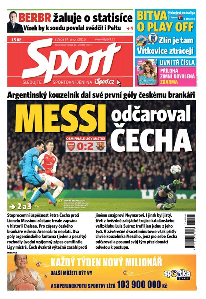 E-magazín Sport - 24.2.2016 - CZECH NEWS CENTER a. s.
