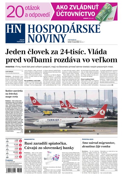 E-magazín Hospodárske noviny 03.03.2016 - MAFRA Slovakia, a.s.