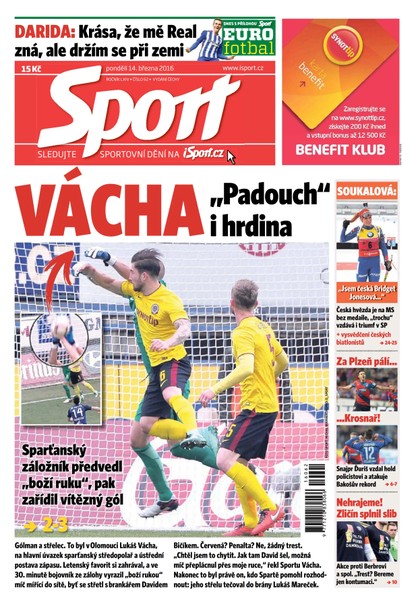 E-magazín Sport - 14.3.2016 - CZECH NEWS CENTER a. s.