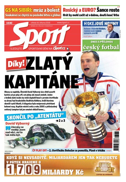 E-magazín Sport - 16.3.2016 - CZECH NEWS CENTER a. s.