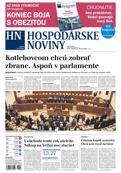 E-magazín Hospodárske noviny 24.03.2016 - MAFRA Slovakia, a.s.