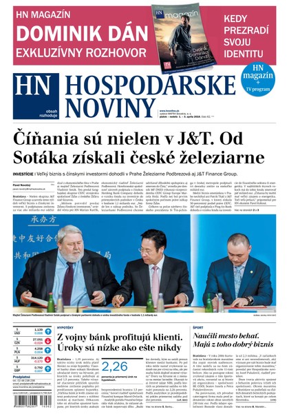 E-magazín Hospodárske noviny 01.04.2016 - MAFRA Slovakia, a.s.