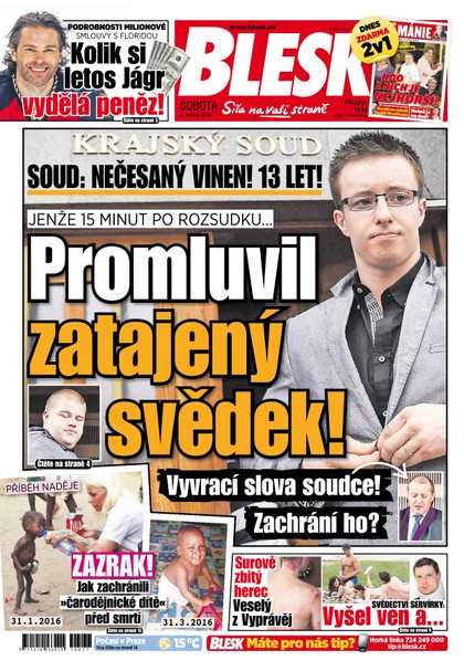 E-magazín Blesk - 2.4.2016 - CZECH NEWS CENTER a. s.