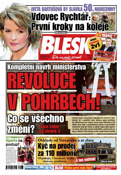 E-magazín Blesk - 9.4.2016 - CZECH NEWS CENTER a. s.