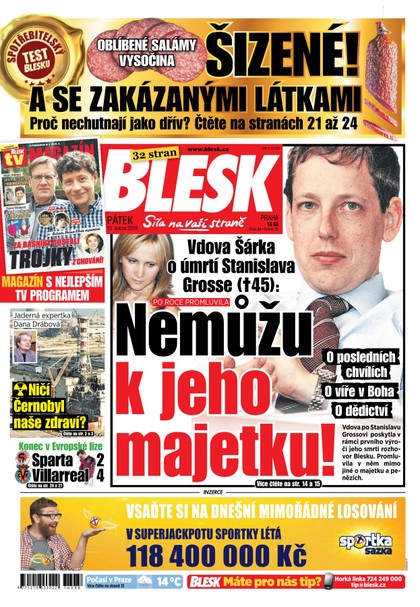 E-magazín Blesk - 15.4.2016 - CZECH NEWS CENTER a. s.