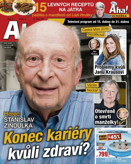 E-magazín AHA! Tv - 14.4.2016 - CZECH NEWS CENTER a. s.