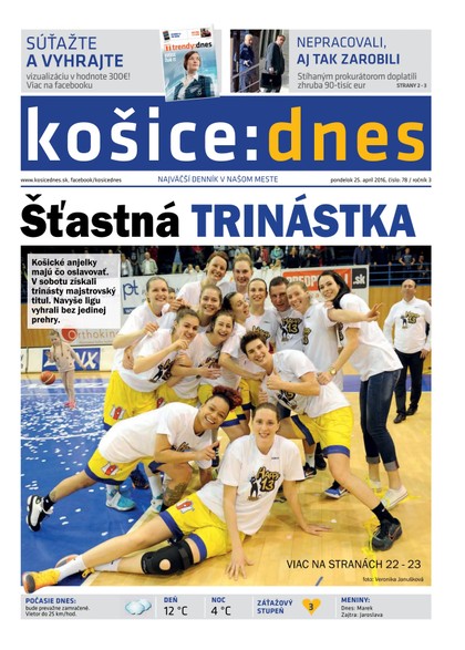 E-magazín Košice:dnes 25.4.2016 - KRATKY GLOBAL: PUBLISHING, družstvo