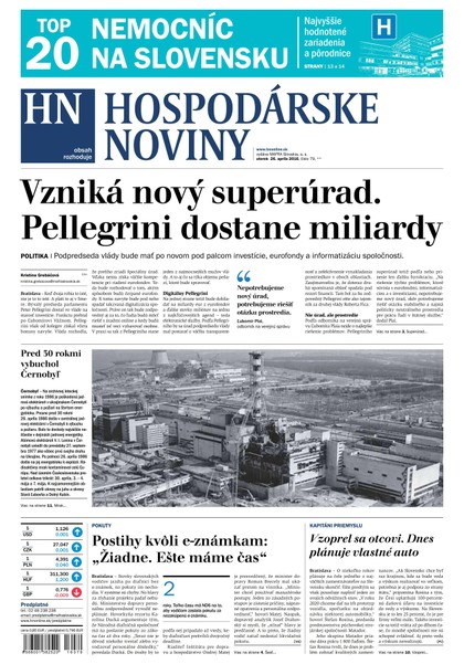 E-magazín Hospodárske noviny 26,04.2016 - MAFRA Slovakia, a.s.