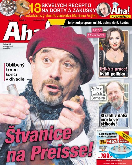 E-magazín AHA! Tv - 28.4.2016 - CZECH NEWS CENTER a. s.