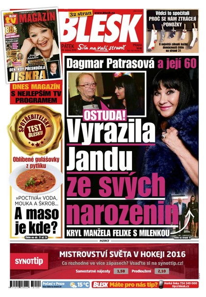 E-magazín Blesk - 29.4.2016 - CZECH NEWS CENTER a. s.