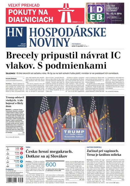 E-magazín Hospodárske noviny 05.05.2016 - MAFRA Slovakia, a.s.