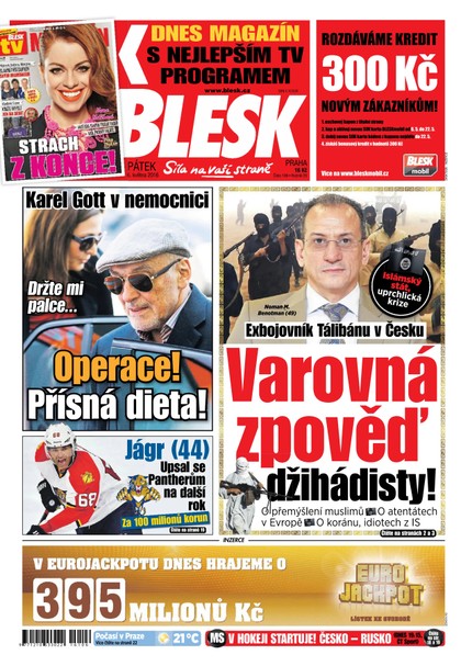 E-magazín Blesk - 6.5.2016 - CZECH NEWS CENTER a. s.