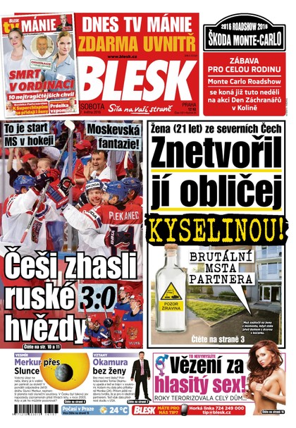 E-magazín Blesk - 7.5.2016 - CZECH NEWS CENTER a. s.