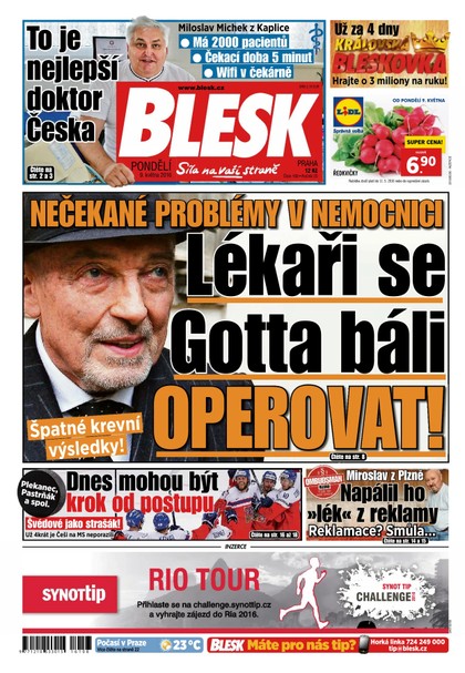 E-magazín Blesk - 9.5.2016 - CZECH NEWS CENTER a. s.