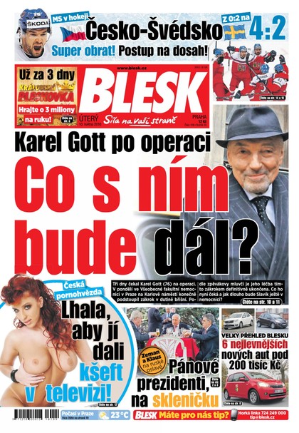 E-magazín Blesk - 10.5.2016 - CZECH NEWS CENTER a. s.