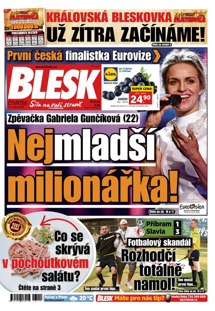 E-magazín Blesk - 12.5.2016 - CZECH NEWS CENTER a. s.