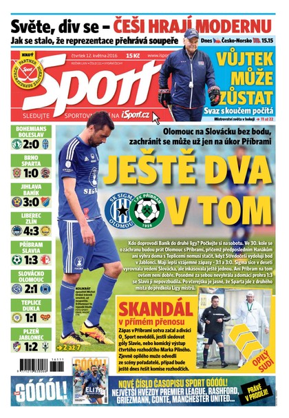 E-magazín Sport - 12.5.2016 - CZECH NEWS CENTER a. s.
