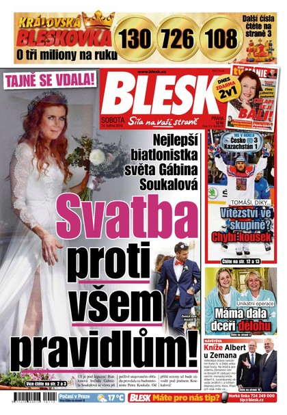 E-magazín Blesk - 14.5.2016 - CZECH NEWS CENTER a. s.