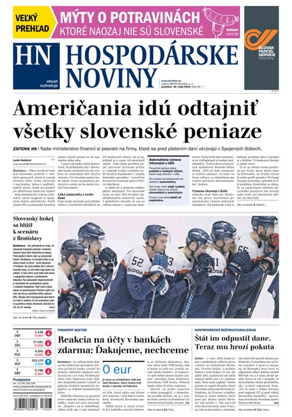 E-magazín Hospodárske noviny 16.05.2016 - MAFRA Slovakia, a.s.