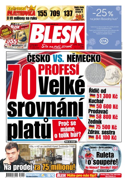 E-magazín Blesk 17.5.2016 - CZECH NEWS CENTER a. s.