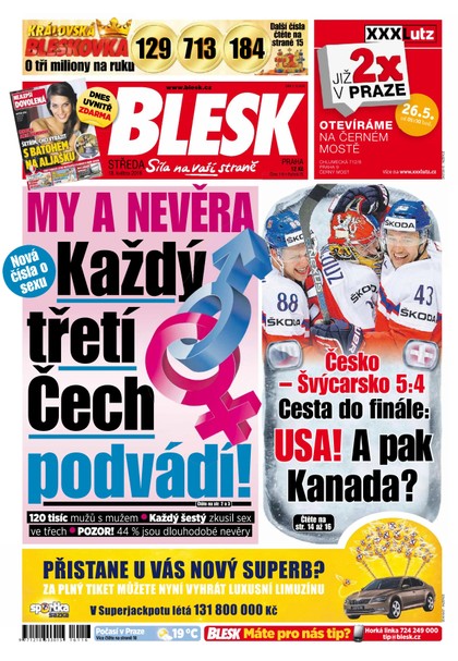 E-magazín Blesk - 18.5.2016 - CZECH NEWS CENTER a. s.