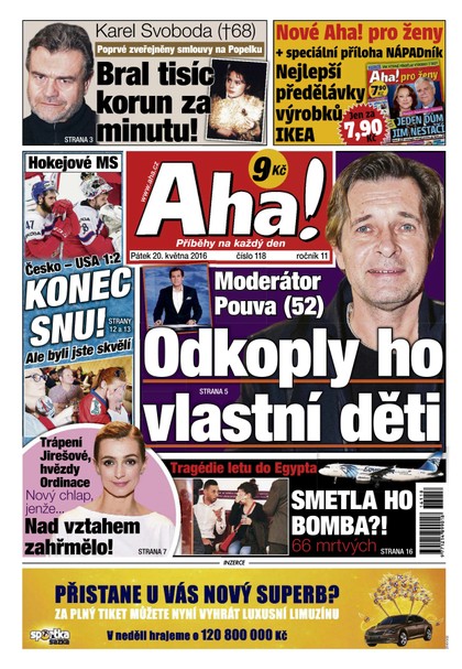 E-magazín AHA! - 20.5.2016 - CZECH NEWS CENTER a. s.