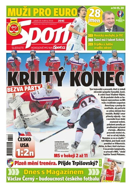 E-magazín Sport - 20.5.2016 - CZECH NEWS CENTER a. s.