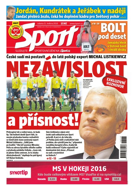 E-magazín Sport - 21.5.2016 - CZECH NEWS CENTER a. s.