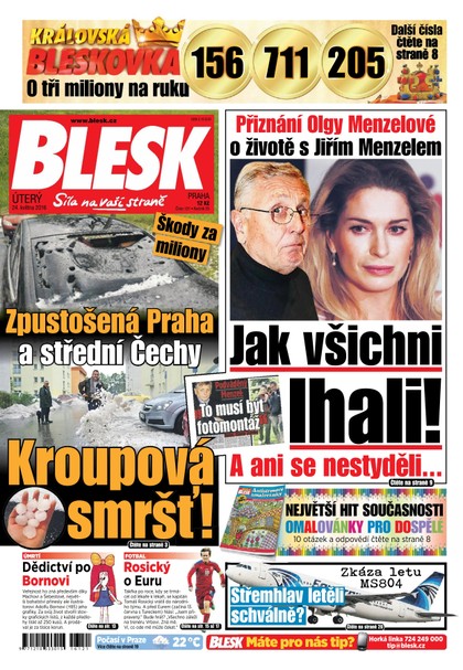 E-magazín Blesk - 24.5.2016 - CZECH NEWS CENTER a. s.