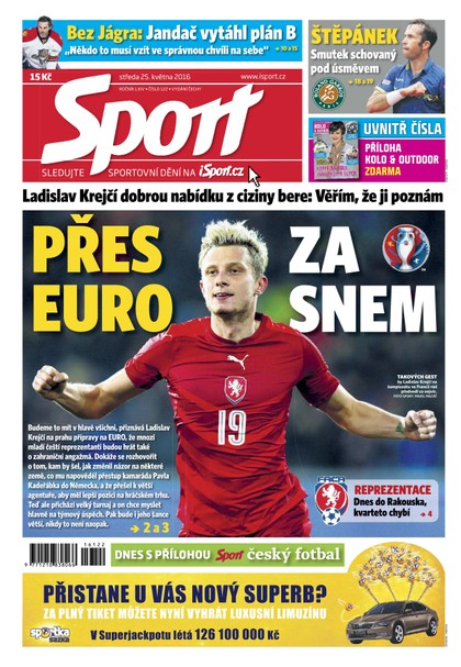 E-magazín Sport - 25.5.2016 - CZECH NEWS CENTER a. s.