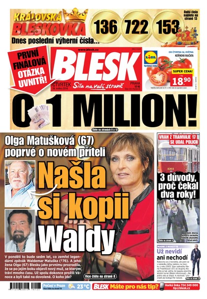E-magazín Blesk - 26.5.2016 - CZECH NEWS CENTER a. s.