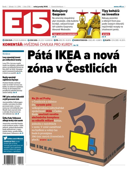 E-magazín E15 1.6.2016 - Czech Media Invest