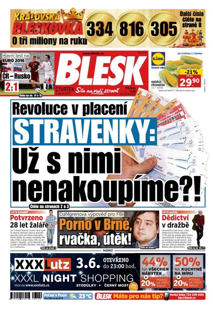 E-magazín Blesk - 2.6.2016 - CZECH NEWS CENTER a. s.
