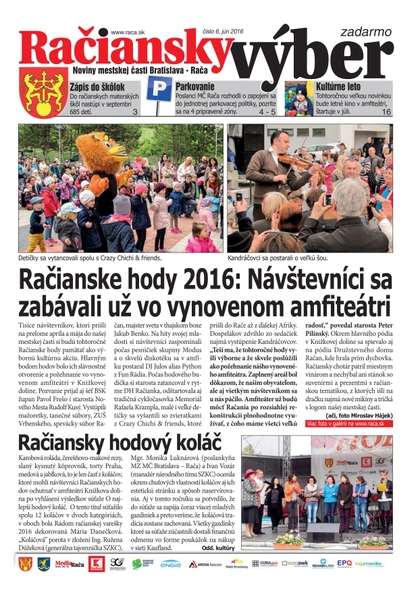 E-magazín 6, 2016 - Miestny úrad Bratislava - Rača