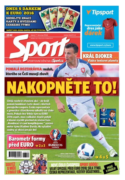 E-magazín Sport - 7.6.2016 - CZECH NEWS CENTER a. s.