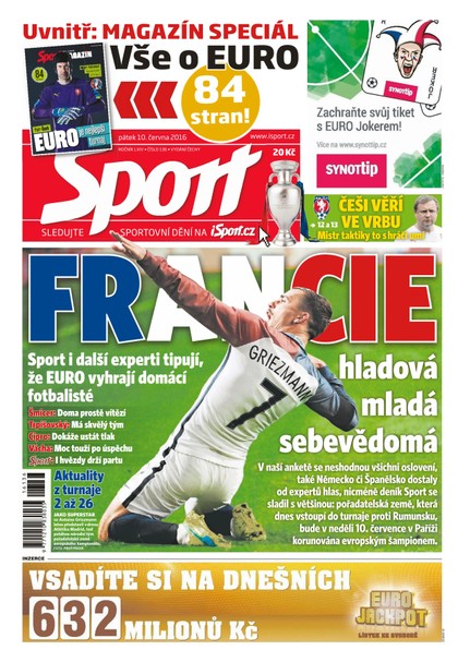 E-magazín Sport - 10.6.2016 - CZECH NEWS CENTER a. s.