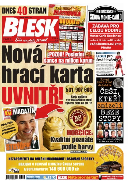 E-magazín Blesk - 10.6.2016 - CZECH NEWS CENTER a. s.