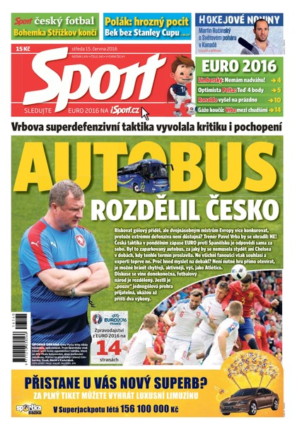 E-magazín Sport - 15.6.2016 - CZECH NEWS CENTER a. s.