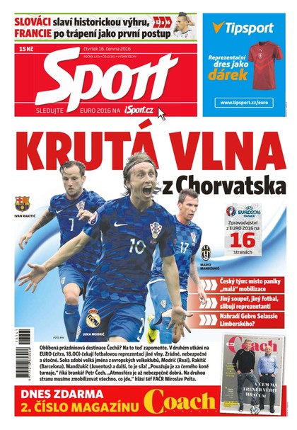 E-magazín Sport - 16.6.2016 - CZECH NEWS CENTER a. s.