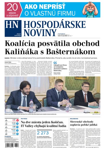 E-magazín Hospodárske noviny 14.6.2016 - MAFRA Slovakia, a.s.