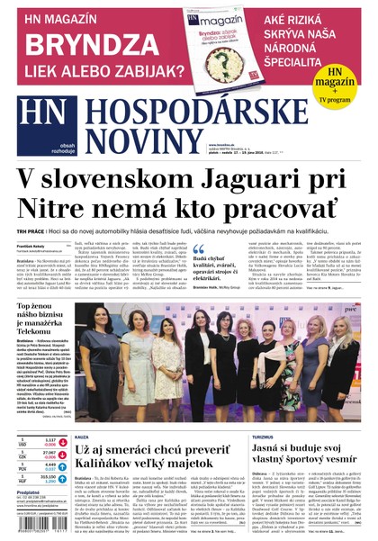 E-magazín Hospodárske noviny 17.06.2016 - MAFRA Slovakia, a.s.