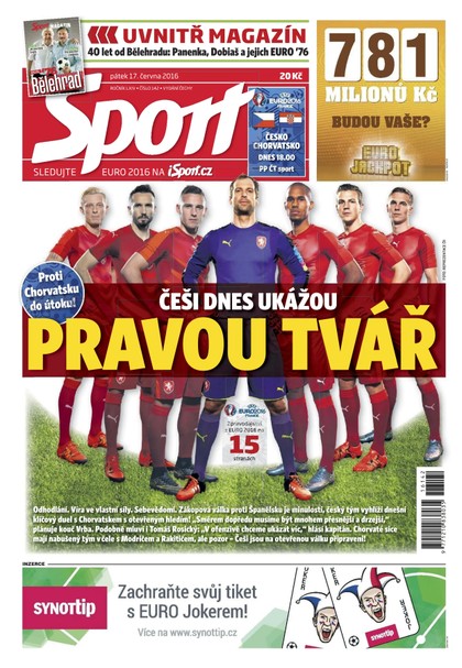 E-magazín Sport - 17.6.2016 - CZECH NEWS CENTER a. s.