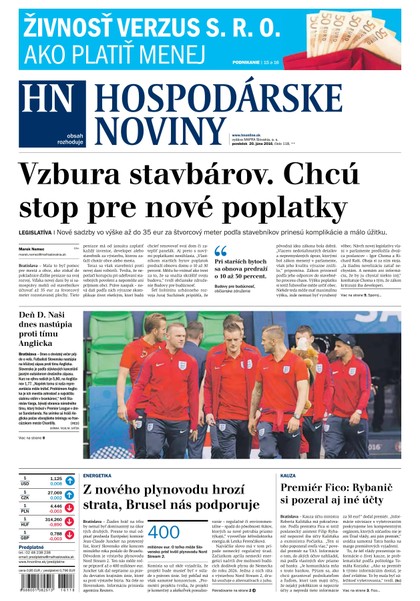 E-magazín Hospodárske noviny 20.06.2016 - MAFRA Slovakia, a.s.