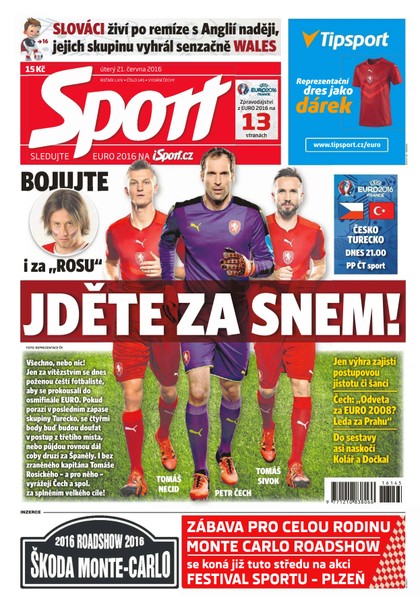 E-magazín Sport - 21.6.2016 - CZECH NEWS CENTER a. s.
