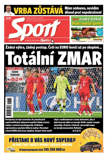 E-magazín Sport - 22.6.2016 - CZECH NEWS CENTER a. s.