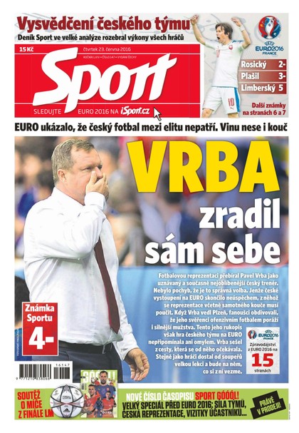 E-magazín Sport - 23.6.2016 - CZECH NEWS CENTER a. s.