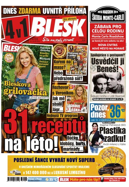 E-magazín Blesk - 24.6.2016 - CZECH NEWS CENTER a. s.