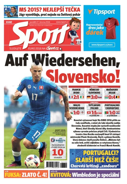 E-magazín Sport - 27.6.2016 - CZECH NEWS CENTER a. s.