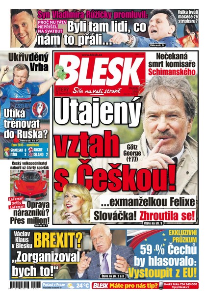E-magazín Blesk - 28.6.2016 - CZECH NEWS CENTER a. s.